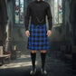 Men's 6 Yard's Scottish Traditional Kilt Blue Tartan Highland Kilt /Tartans