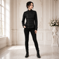 Goth Punk Bullet Bondage Psycho Band Heavy Metal Jacket Coat