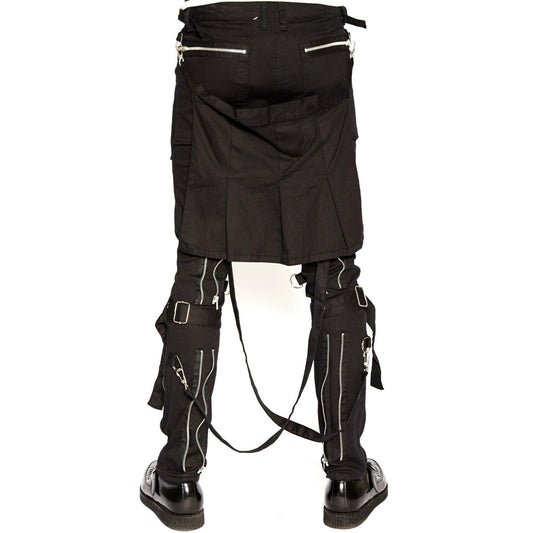 Extreme Bondage Gothic Punk Rocker Cyber Goth Steampunk Biker Pants/Emo