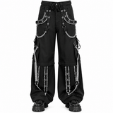 Gothic Men's Peep Dark Street Pant White