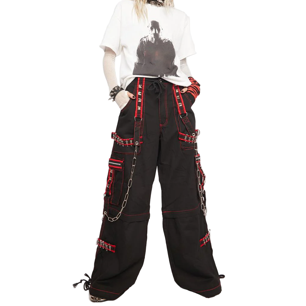 Gothic Extreme Bondage Skater Gothic Punk Rocker Cyber Goth Steampunk Biker Emo Trouser Pant Shorts USA