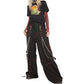 Gothic Extreme Bondage Skater Gothic Punk Rocker Cyber Goth Steampunk Biker Emo Black Dagger Trouser Pant Shorts USA