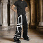 Gothic Men Handmade Bondage Gothic Cyber Pant Chain Techno Rock Punk Shorts Trouser Pants USA