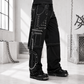 Prime Quality Gothic Men's Black Bondage Gothic Cyber Pant Chain Techno Rock Punk Shorts Trouser Pants USA
