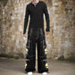 Gothic Bondage Black Lime Big Skull Men Pant Alternative Punk Rock Jeans Emo Trouser Pant Shorts USA