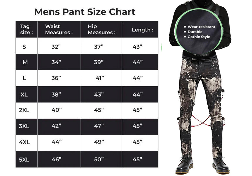 Prime Quality Handmade Gothic Skinny Jeans Apocalyptic Rebel Punk Emo Pants USA Goth Punk Rebel Pants