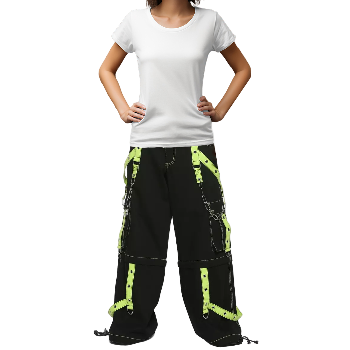 Prime Quality Handmade Gothic Bondage Men Pant Alternative Punk Rock Limelight Symbol Emo Trouser Pant Shorts USA