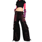 Gothic Extreme Bondage Skater Gothic Punk Rocker Cyber Goth Steampunk Biker Pant