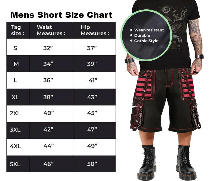 Gothic Extreme Bondage Skater Punk Rocker Cyber Steampunk Electro Short Pink