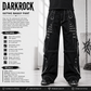 Prime Quality Gothic Men's Black Bondage Gothic Cyber Pant Chain Techno Rock Punk Shorts Trouser Pants USA