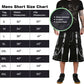 Prime Quality Mens Gothic Bondage Reflective Street Walker Short Alternative Punk Rock Emo Shorts