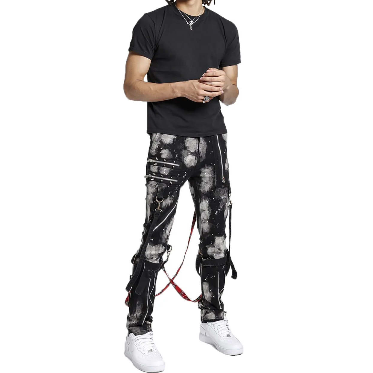 Prime Quality Handmade Men Gothic Bondage Day Walker Pant Alternative Punk Rock Bleach Emo Pants USA