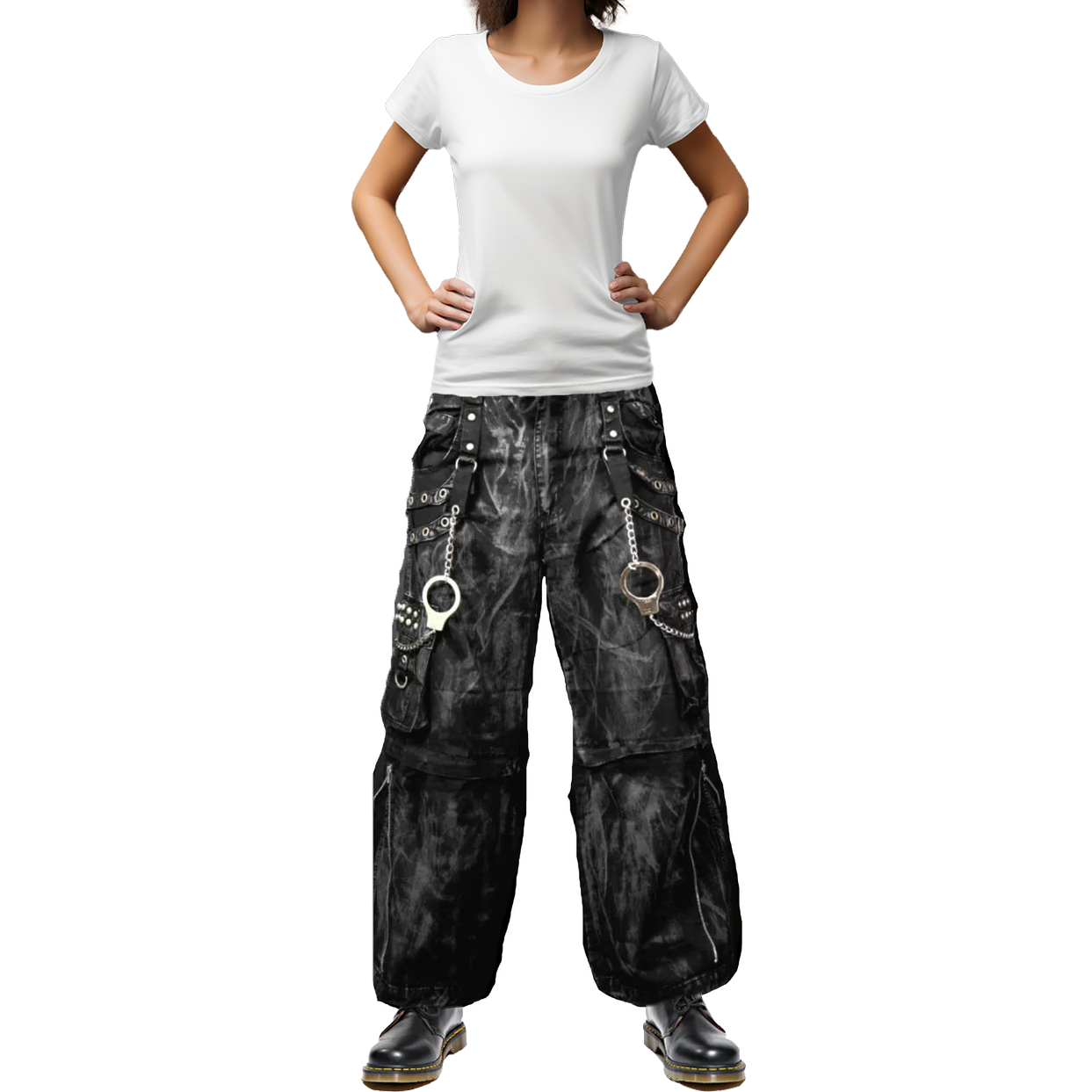 Gothic Jeans Apocalyptic Punk Emo Pants USA Mechanic Acid Goth Cyber Pants