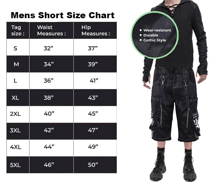 Jeans Apocalyptic Punk shorts Emo Short/Insane Clown Posse Hatchet Man