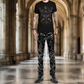 SKINNY JEANS BLACK GOTHIC SUPREME CHAOS VINYL PUNK REBEL PANTS