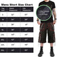 Men's Electro Bondage Gothic Red Stitch Rave Gothic Cyber Chain Gothic Punk Rock Shorts