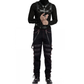 Gothic Men's Steampunk Pants Black Gothic Vintage Cotton Gens Trouser Pant