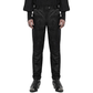 Men's Black Brocade Victorian Dress Pant Trouser/Black Gothic Pants