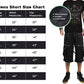 Men's Black Gothic Punk Shorts W/Straps Fleece Trip Shorts