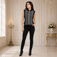 Men's Military Hussar Sleeveless Black Vest Black &amp; Silver Jacket Usa