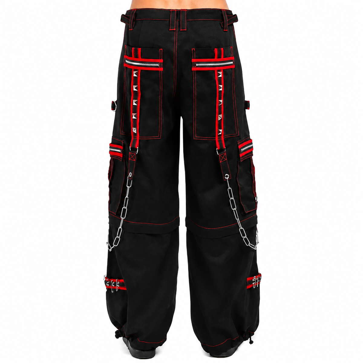 Gothic Extreme Bondage Skater Gothic Punk Rocker Cyber Goth Steampunk Biker Emo Trouser Pant Shorts USA