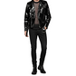 Gothic Moto Vinyl Black PVC Motorcycle Jacket Punk Fetish EMO Biker Jacket