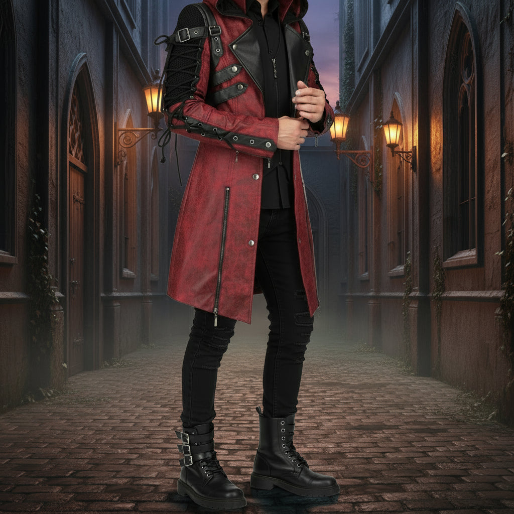 MENS POISONBLACK JACKET RED