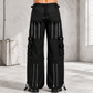Gothic Dark Cuff Pants Black