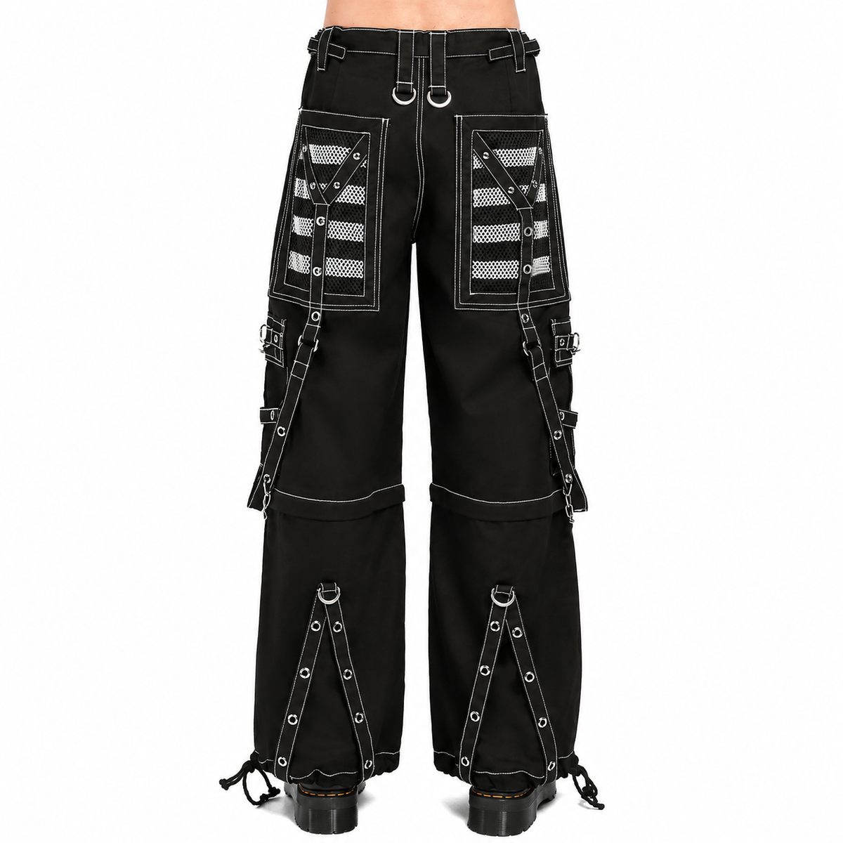 Gothic Extreme Bondage Skater Gothic Punk Rocker Cyber Goth Steampunk Biker Pant