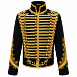Men’s Adam Luxe Military Drummer Jacket – Black Parade Hussar Style