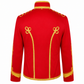 Men’s Adam Luxe Military Drummer Jacket – Red Parade Hussar Style