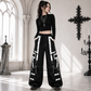 Gothic Men Handmade Bondage Gothic Cyber Pant Chain Techno Rock Punk Shorts Trouser Pants USA