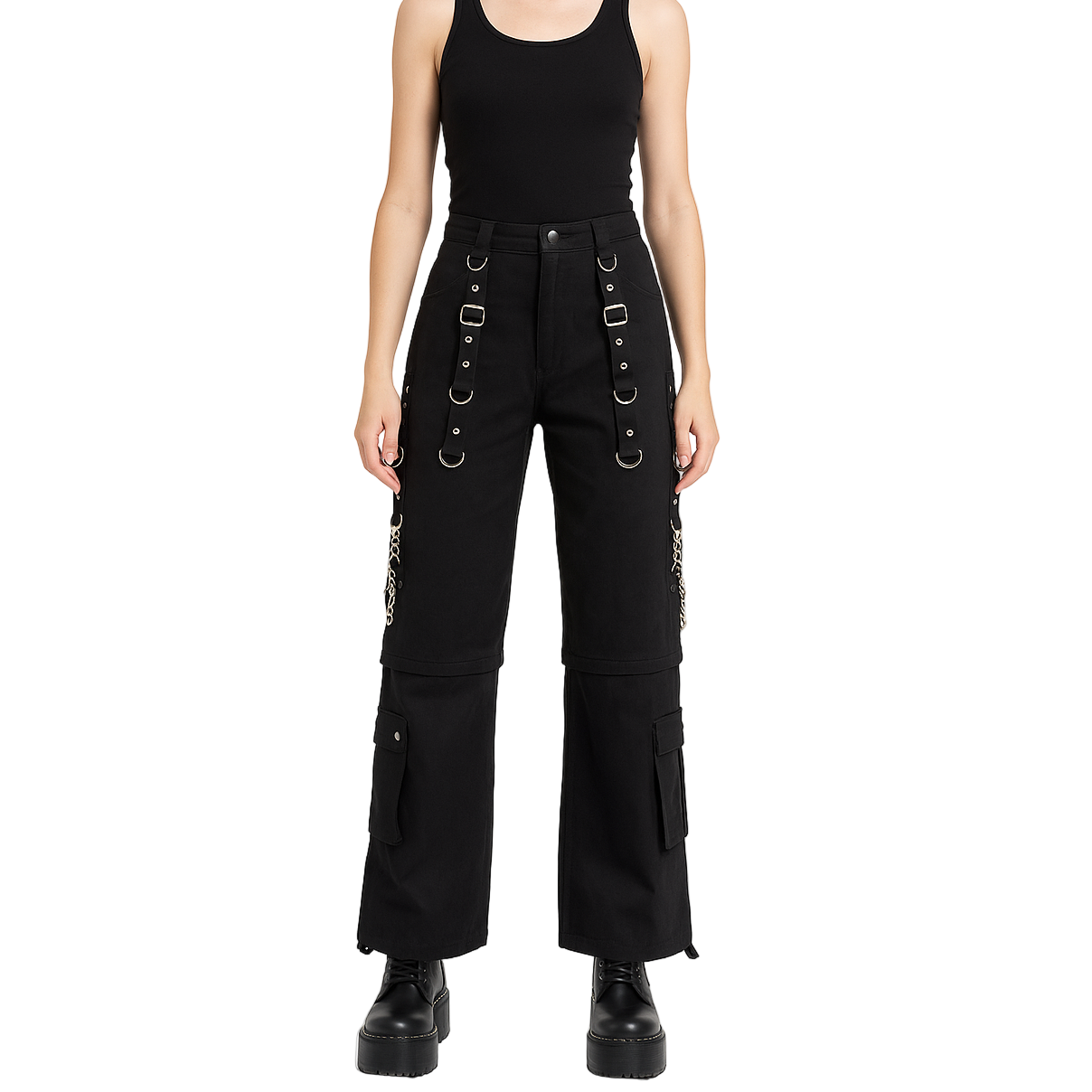 Gothic Men Gothic Paimon Bondage Pants