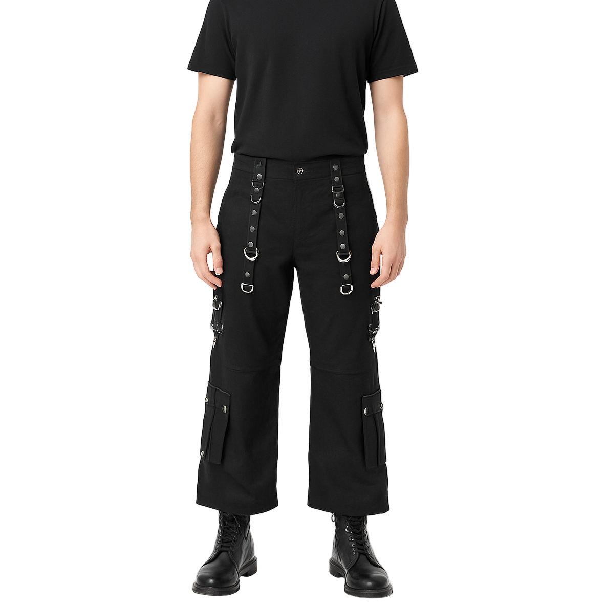 Gothic Men Gothic Paimon Bondage Pants