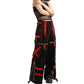 Women's X-Strap Zip Off Pant Black/Red