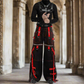 Gothic Men's Zip Off Pants Black Red