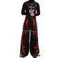 Gothic Men's Zip Off Pants Black Red