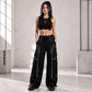 Gothic Dark Cuff Pants Black