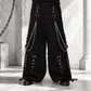 Gothic Extreme Bondage Skater Gothic Punk Rocker Cyber Goth Steampunk Biker Emo Black Dagger Trouser Pant Shorts USA