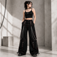 Gothic Extreme Bondage Skater Gothic Punk Rocker Cyber Goth Steampunk Biker Emo Black Dagger Trouser Pant Shorts USA