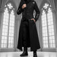 Scorpion Men's Black Punisher Hooded Trench Coat Long Jacket Black Gothic Steampunk