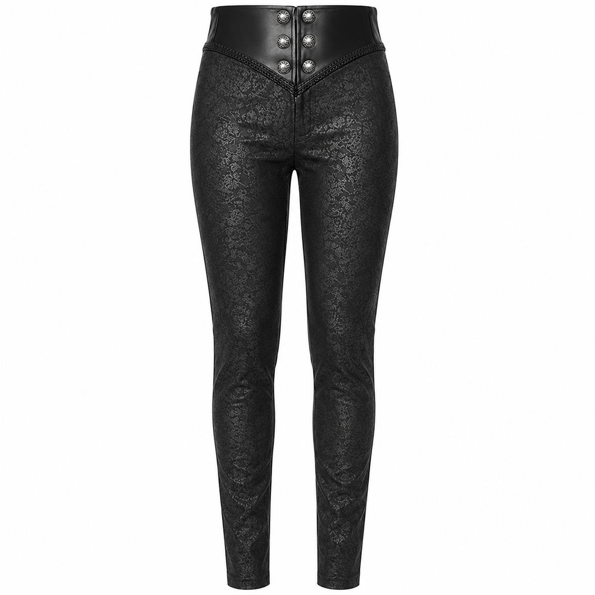 Men Syndicate Trousers Pants Steampunk Black Brocade Vintage Gothic Victorian