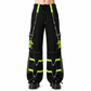 New Biohazard Men Gothic Black Lime Bondage Reflective Biohazard Symbol Pant Alternative Punk Rock Trouser Shorts