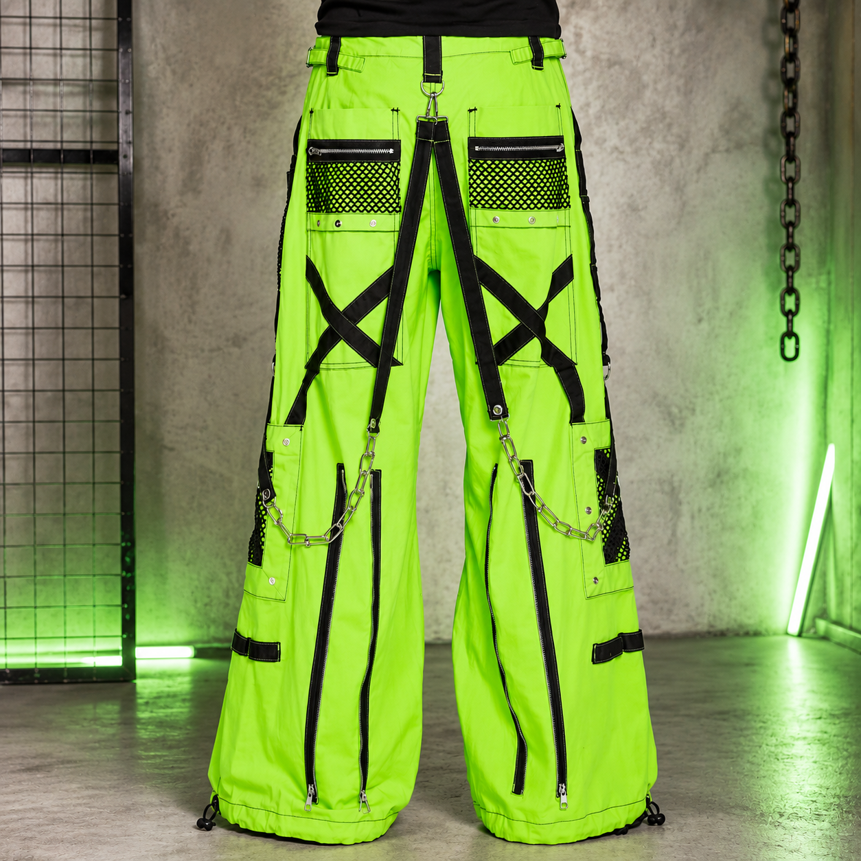 Prime Quality Men Gothic Bondage Pant Alternative Punk Rock Emo Gothic Limelight Symbol Pants/USA