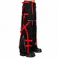 Gothic Men's Zip Off Pants Black Red