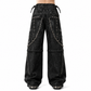 Prime Quality Bondage Gothic Wax Cotton Men's Cyber Rave Techno Jeans Punk Shorts Biker Pants USA
