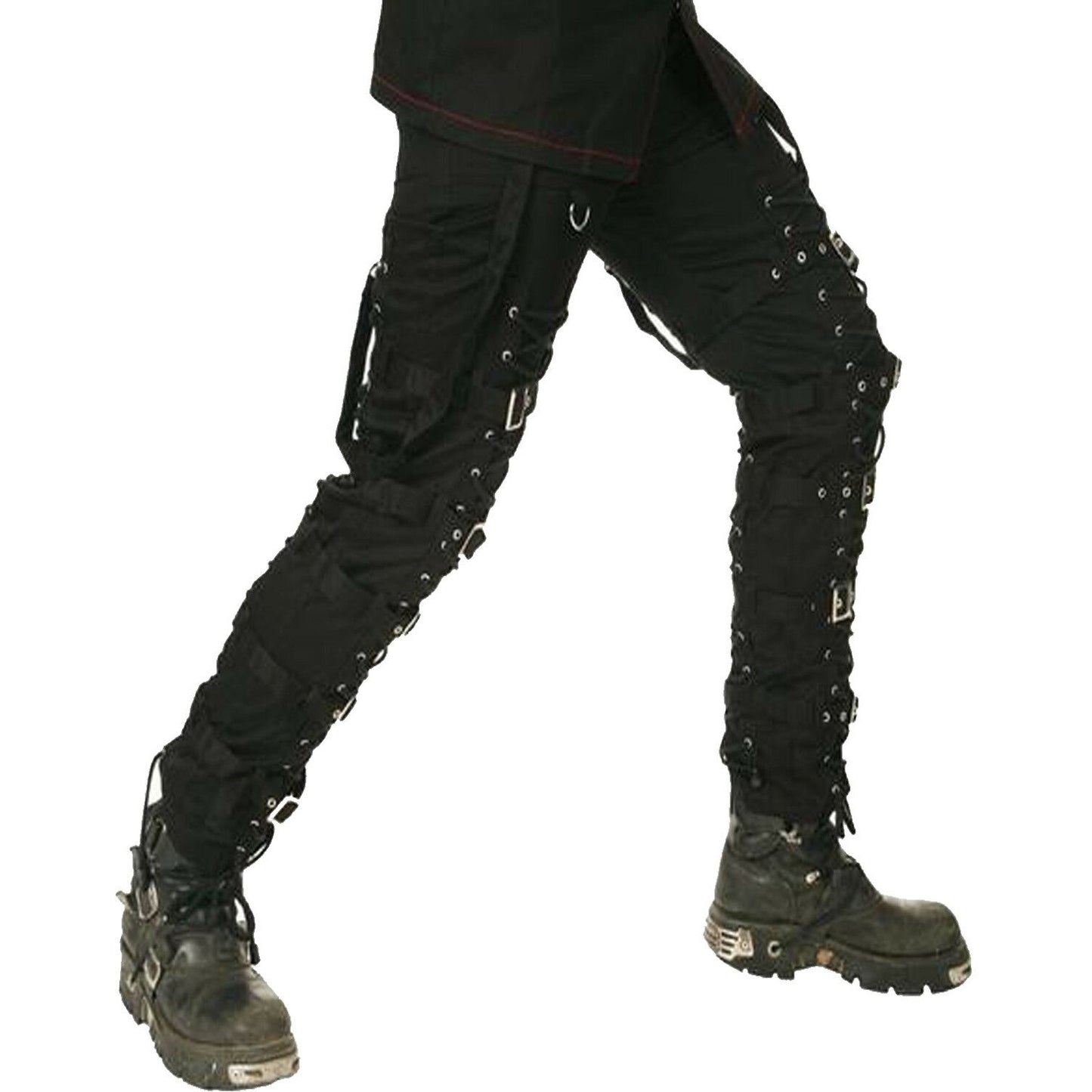 Men's Electra Bondage Rave Gothic Cyber Chain Gothic Jeans Punk Rock Tripp Pants
