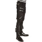 Extreme Bondage Gothic Punk Rocker Cyber Goth Steampunk Biker Pants/Emo