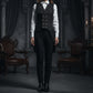 Women's Double Breasted Governor Vest Waistcoat Brocade Gothic Steampunk