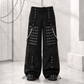 Gothic Men Black Goth Monster Studs Goth Punk Rock Pants